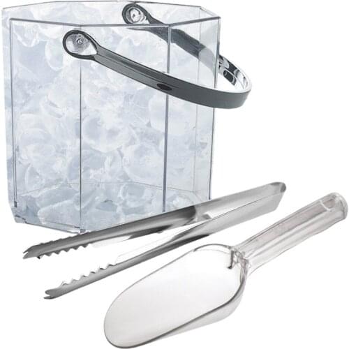 Ice Bucket with Ice Clip and Shovel Wine Bucket Ice Bottle Bucket for Parties Bars Cooling Champagne Beer