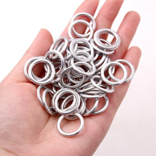 10pcs M14 Crush Washer Oil Drain Plug Gaskets Fit For Volkswagen Audi EA888 Engine Oil Pan Screw Gasket Washers N0138157