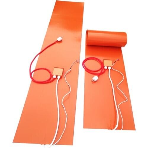 110v 2000w 350*1900*1.5mm Silicone Rubber Ski Press Heater digital thermostat on wire 1500mm lead wire out from middle of short