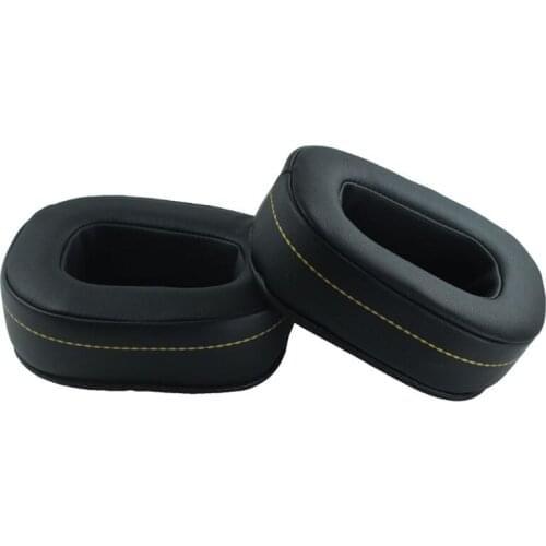 2021 New 2PCS Protein Skin Leather Earpads Soft Foam Ear Cushions Cover for denon AH-D600 AH-D7100 Headphones Headset