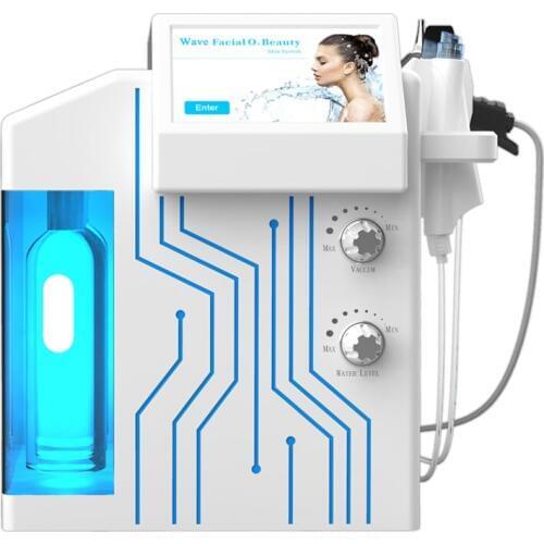 4 in 1 Facial Machine Hydra Dermabrasion Ultrasonic Skin Scrubber LED PDT Oxygen Hydra Lights Therapy Spa Equipment