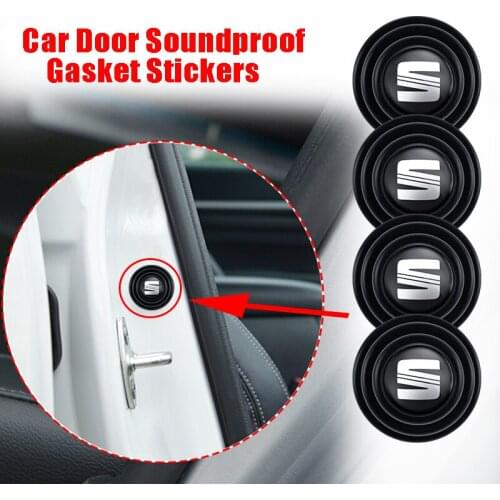 Car Styling Door Shock-Absorbing Gasket Stickers For Seat Leon FR Ibiza Altea Formula Racing Ateca Sportcoupe Alhambra Arona