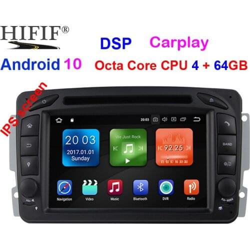 IPS Car Multimedia player Android 10 2 Din IPS GPS Autoradio For Mercedes/Benz/CLK/W209/W203 /W208/W463/Vaneo/Viano/Vito FM DSP