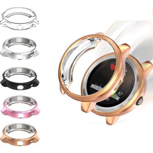 Smart Watch Case Cover for Garmin Vivoactive 3 Smart Watch Screen Protector Case Soft TPU Clear Cover Band Accessories