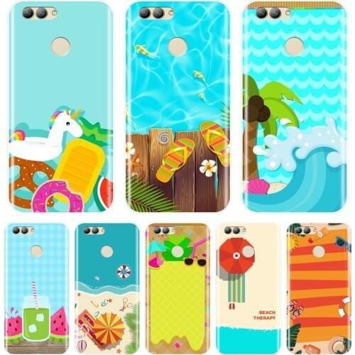 Phone Case For Huawei Nova Smart Lite 2017 Soft Silicone Travel Beach Summer Back Cover For Huawei Nova 2i 2 Lite Plus 3 3I 3E