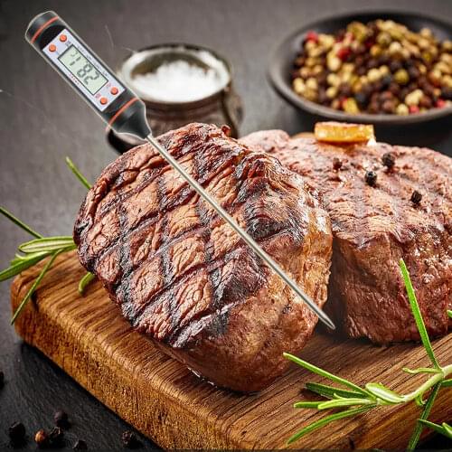 Meat Thermometer Digital Thermometer Barbecue Thermometer Electronic Kitchen Water Thermometer Probe Milk Cooking Thermometer