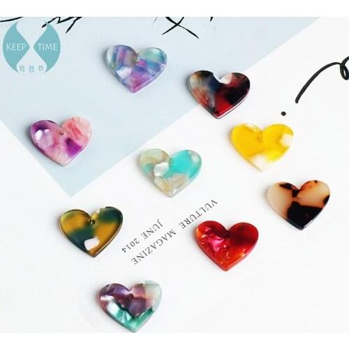 DIY accessories Japan Harajuku wind earrings earrings bracelet material acetate love art pendant Pendant