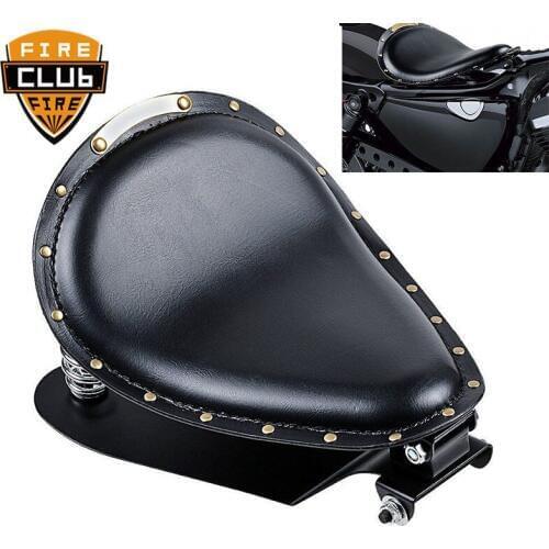 For Harley Sportster XL 883 1200 Bobber Chopper Motorcycle Solo Seat Baseplate& Springs& Bracket Mounting Kit