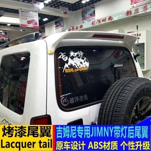 FOR Suzuki Jimny rear wing body modification without punching with light fixed wind wing Jimny modification supplies
