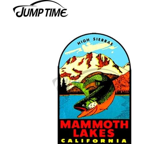 JumpTime 13 x 4.7cm Mammoth Lakes California Vintage Travel Car Truck Decal Waterproof Bumper Window Stickers for Vehicle Truck