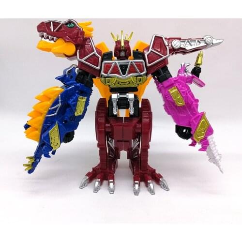 DX Super Rangers Team Zyuden Sentai Kyoryugers Assembled Dinosaur 3 In 1 Combination Robot Action Figure Collectibles Model Toy