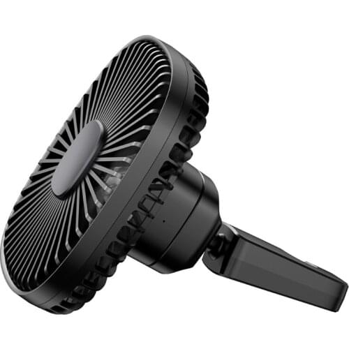 Magnetic Rechargeable Car Back Seat Headrest 2 Speed Fan Air Cooling Fan 425B