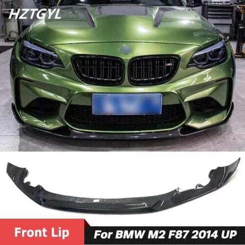 MP Style Carbon Fiber Material Front Bumper Chin Lip For BMW M2 F87 Car Tuning 2014 Up