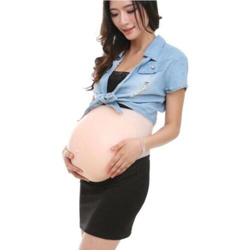 Soft Silicone Belly False Pregnant Tummy Pregancy Twins 8-10 Months 4800g