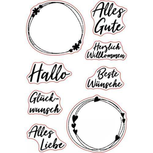 German Transparent Clear Stamp for DIY scrapbooking/Card Making C437