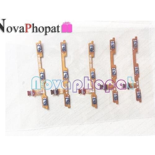 Novaphopat 10pcs/lot Honor7A Power On/off Volume Switch Flex For Honor 7A Pro Side Button Volume Key Flex Cable Board