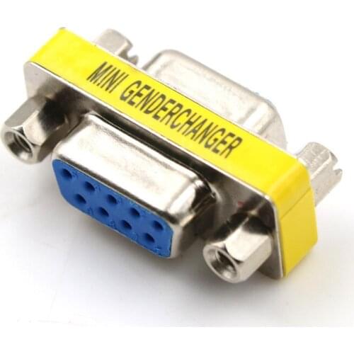 One Or 10 Pcs 9 Pin RS-232 DB9 Male To Male Serial Cable Gender Changer Coupler Adapter