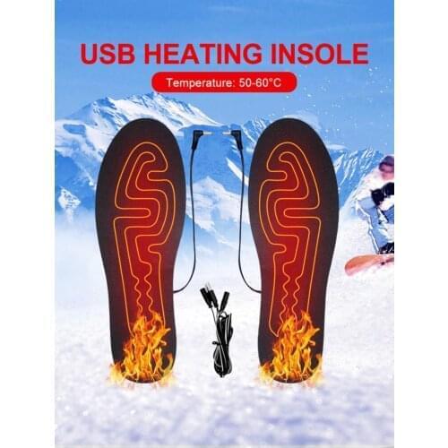 Rechargeable Electric Heating Insoles Electric Heated Insole USB Rechargeable Washable Heated Shoe Pad For Camping And Hiking