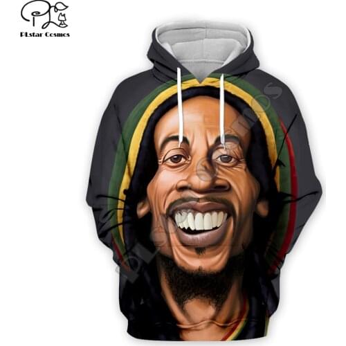 PLstar Cosmos Reggae Bob Marley Tracksuit Casual New Fashion Hip Hop 3D full Print Hoodie/Hoodies/Jacket Mens Womens style-3