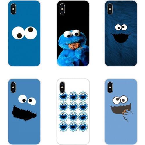TPU Transparent Case Covers funny cartoon cookie monster For Samsung A10 A30 A40 A50 A60 A70 Galaxy S2 Note 2 3 Grand Core Prime