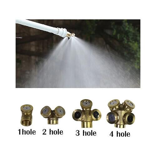 1pc Adjustable Brass Spray Misting Nozzle Garden Sprinklers Irrigation Fitting Spray Nozzles Home Gardern Tools