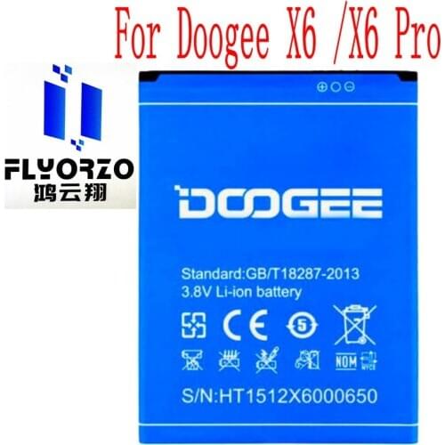 High Quality 3000mAh DOOGEE X6 Battery For Doogee X6 /X6 Pro Mobile Phone