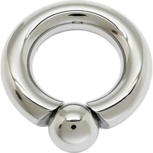 5MM THICK TITANIUM BODY PIERCING JEWELRY SCREW IN BALL RING FOR NIPPLE GENITAL PIERCING JEWELRY