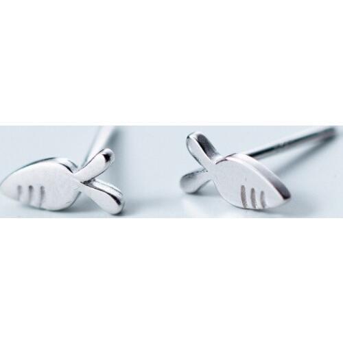 MloveAcc Real 100% 925 Sterling Silver Smooth Polished Carrot Stud Earrigns for Women Fashion Girls Gifts