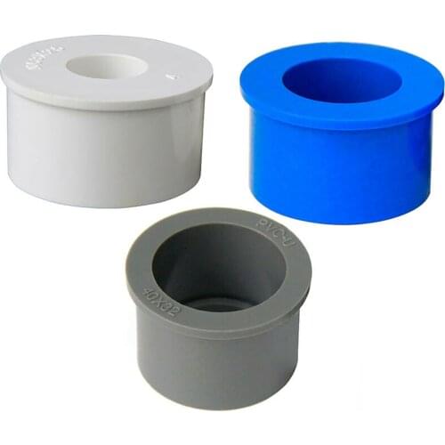 1pcs PVC Pipe Fitting Reducing Bush 20,32,40,50,63,75,90mm Solvent Weld Connector Plumbing Accessories Pipe Adapter Jointer