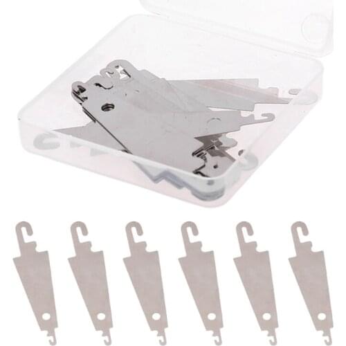 20pcs Metal Needle Threaders Embroidery Cross Stitch Threading Tools for Large Eye Needles Hand DIY Sewing with Clear Box