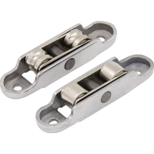 4Pcs Door Window Rollers Sliding Doors Wheels Rollers Stainless Steel Window Silent Pulley Glass Door Sliding Rollers Hardware
