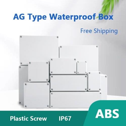 ABS Waterproof Box Plastic Screw IP67 Safe Boxes Wire Junction Box Organizer Electronic Project Instrument Case AG