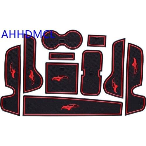 Car Anti-Dirty Pad Door Groove Gate Slot Cup Armrest Storage Pad Anti-Slip Mat For MG GS 2017
