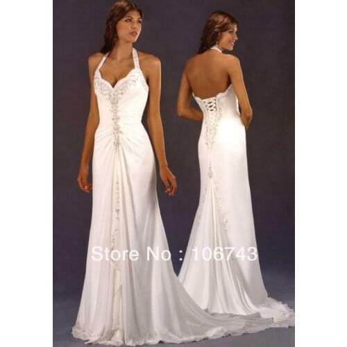 Boda perfecta free shipping 2021 new style hot sale Sexy bride sweet princess Custom size crystal pleat Bespoke Wedding Dresses