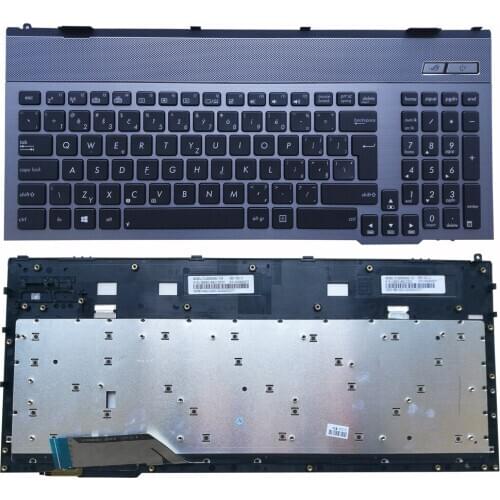 Czech CZ laptop keyboard for Asus G55 G55VW ROG 0KNB0-B411CZ00 Backlit with light Original frame