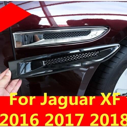 For Jaguar XF 2016 2017 2018 High Quality ABS Plastic Sticker Car Side Air Flow Vent Exterior decoration Auto Accessories