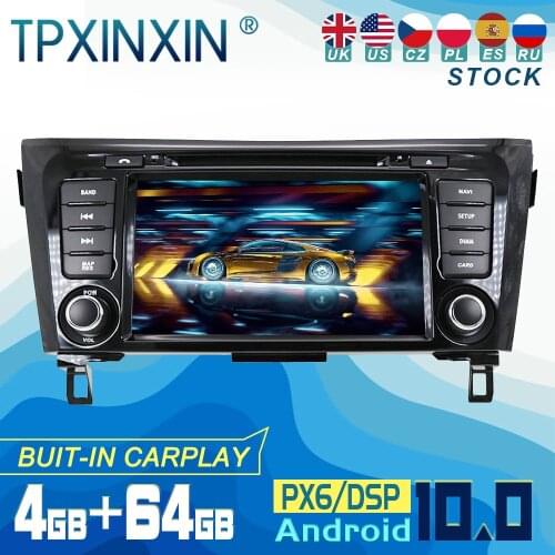 For Nissan X-TRAIL Qashqai Dualis Rouge 2013 Android 10 Carplay Radio Player Car GPS Navigation Head Unit Car Stereo WIFI DSP BT