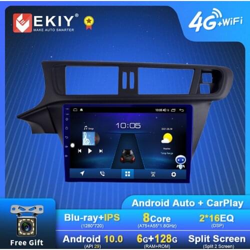 EKIY Android Car Radio For Citroen C3-XR 2010-2015 Navigation GPS 1280*720 IPS DSP Carplay Multimedia Player Auto Stereo DVD FM