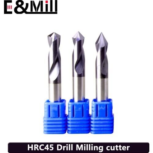 HRC45 Anlge 60/90/120 deg tungsten steel Chamfer End Mills Designated drill milling cutter carbide Tungsten Cobalt Alloy 3 Flute