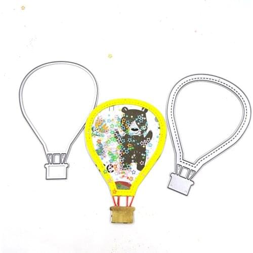 Julyarts Shake The Card Hot Air Balloon Die Cut Craft Supplies Album Scrapbook for DIY Scrapbooking and Card Making Embossing