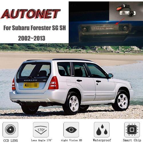 AUTONET Backup Rear View camera For Subaru Forester SG SH 2002~2013 2005 2006 Night Vision parking camera license plate camera