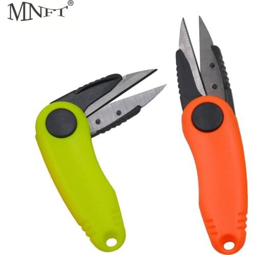 MNFT Shrimp-Shaped Stainless Steel Folding Fishing Line Cut Clipper Fishing Scissor Fly Fishing Tool