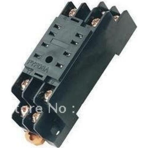 PYF08A Relay Socket Base DIN Track 8 blade