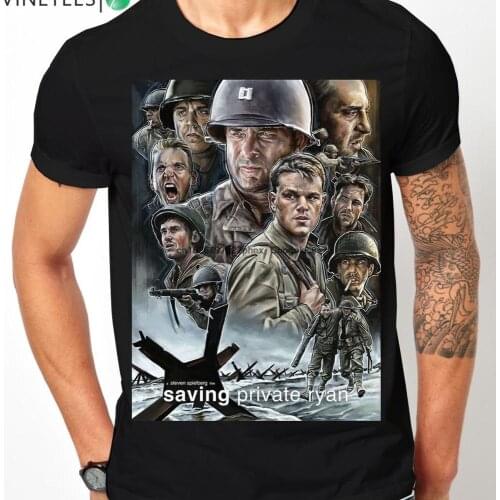 Saving Private Ryan Movie Tom Hanks Captain John Miller Steven Spielberg Mens T Shirt