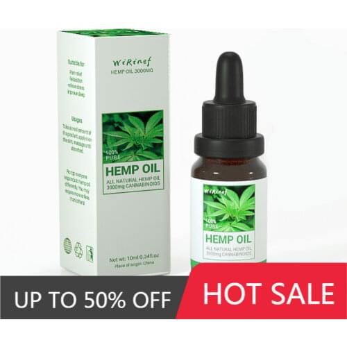 Natural Organic Hemp Seed Oil Essential Oil Extract For Anxiety & Stress Relief Improve Sleep Soothing Fatigue Body Massage Oil