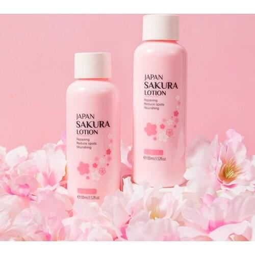 Sakura Hyaluronic Acid Toner Moisturizing Essence Moisturizing Whitening Dry Large Pores Dullness Firming Skin Care 100ML