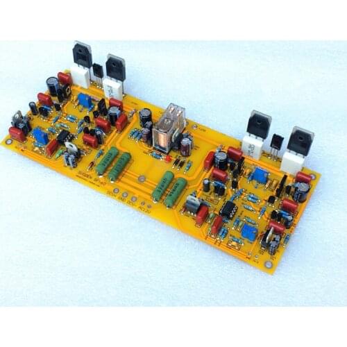 Mirror symmetry Refer SF60 merger amplifier board NJW0281G NJW0302G Power tube class AB amplifier board 200W*2 2 Ohms