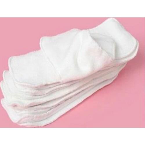 2 Layers Microfiber Cloth Baby Reusable Diaper Washable Ecological Diapers Children Breathable Absorbent 10pc/Lot