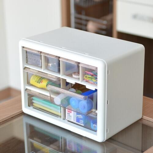 6/8/12grids Makeup Transparent Drawer Storage Box Plastic Jewelry Organizer Box Desktop Sundries Storage Box for Cosmetics Boxes