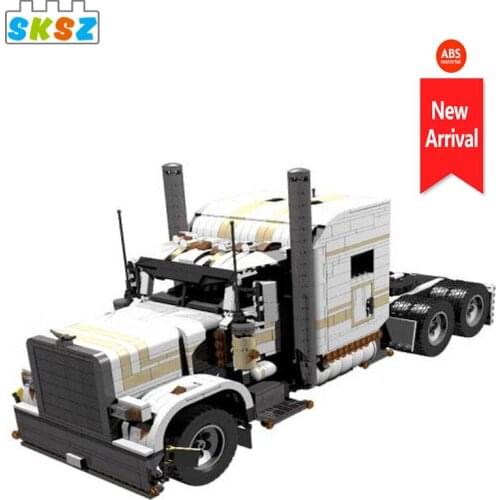 DIY City Transport electric Engineering Dump Truck model Moc Building Blocks Vehicle Car Bricks Educational Toys for Children Bo